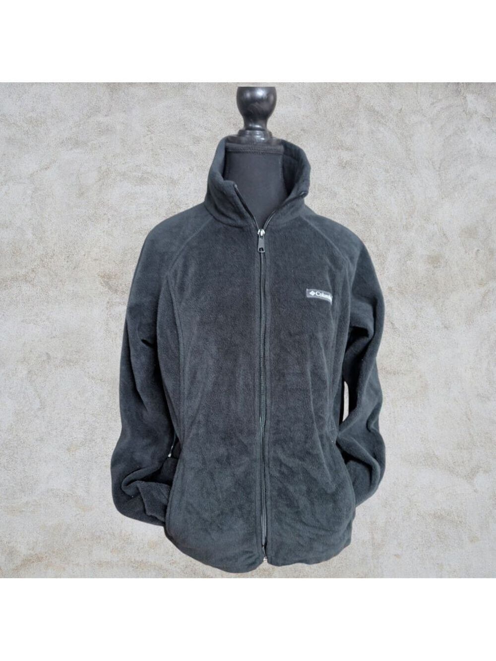 Women's Columbia Black Fleece Full-Zip Jacket L